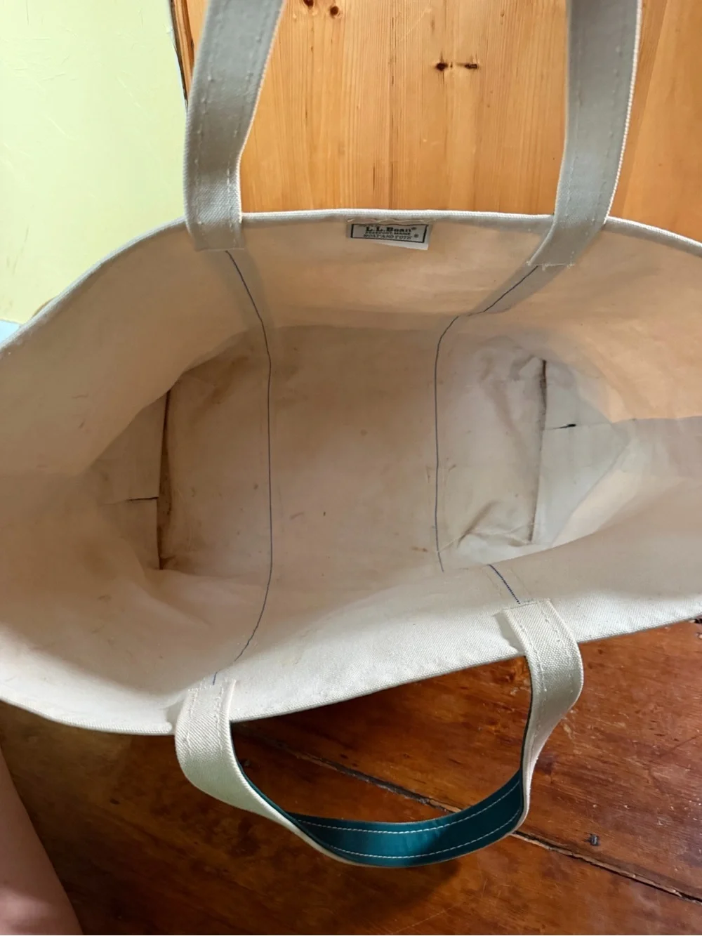Vintage 80’s LL BEAN Boat and Tote green XL